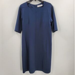 M.M. Lafleur Women's The Emily Dress Navy Career Wear Shift Size 14